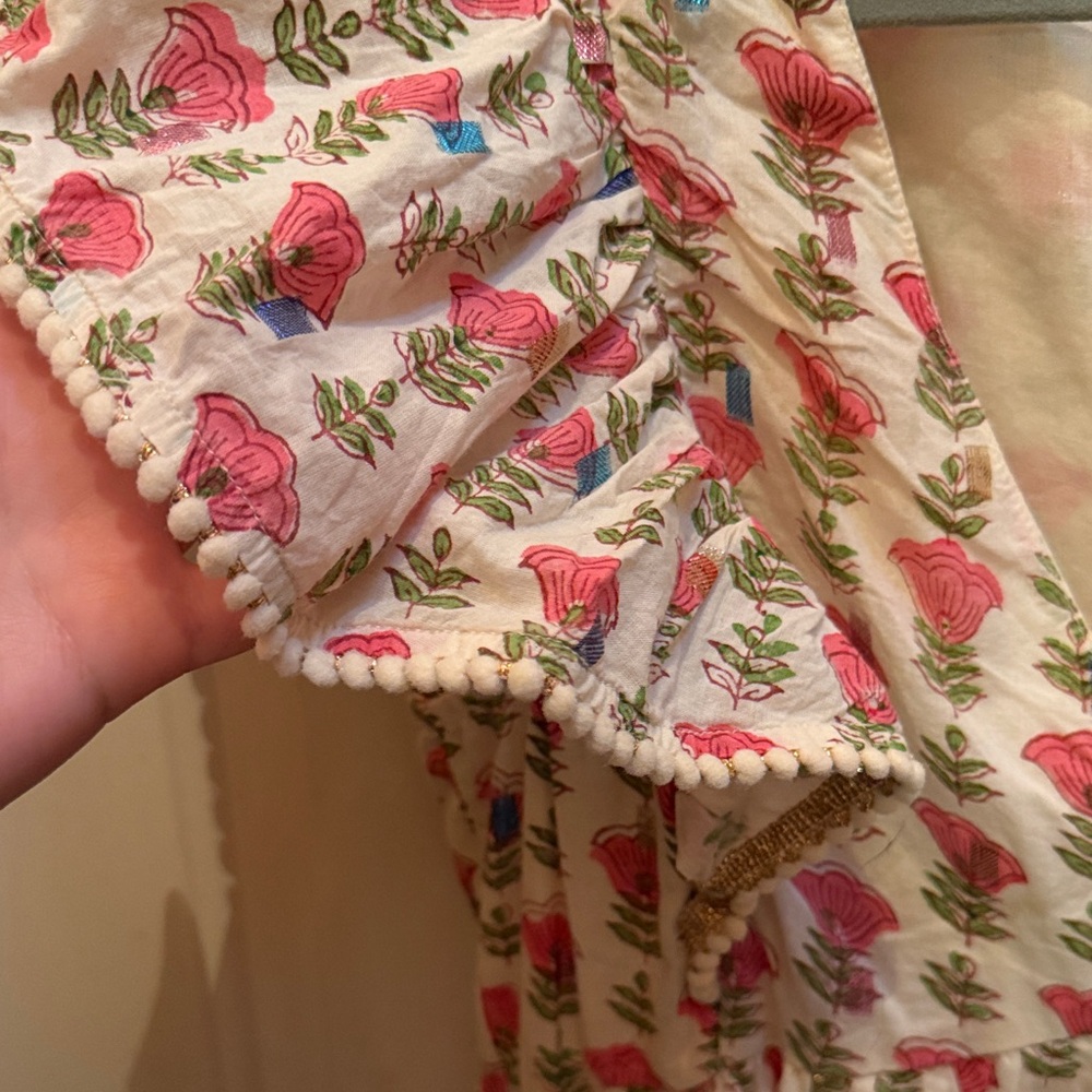 Saylor Floral Ruffle Sleeve Midi Dress - Picture 5 of 8
